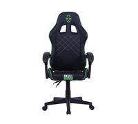 Skull Factory Sedia Gaming Ergonomica, Regolabile, Base Nylon, Pistone a Gas Classe 3, Cuscino Cervicale, Cuscino Lombare, Rivestimento in PVC, Ruote Silenziose