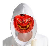 Skull Full Face - Pumpkin Head Novelty Design | Accessorio Cosplay Ghost Skulls | Coperta Di Jackolantern Spaventosa Per La Festa, Pezzo Di Costume Masquerade Anonimo Spaventoso, Team