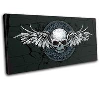 Skull Gothic Rock Tattoo Illustration Canvas Art Picture Print Decorative