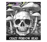 Skull Head Black Evil - Copri lavastoviglie riutilizzabile con pupazzo di neve, decorazione per le vacanze, 58,4 x 66 cm