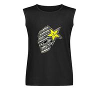 Skull Head Rockstar Energy Drink Unisex Vest Tank Tops Printed Mens Black Sleeveless T-Shirt XXL