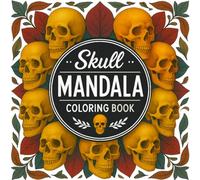 SKULL MANDALA: Coloring book