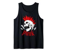 Skull Punks Not Dead Mohawk Canotta