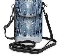 Skull Roses Borsa piccola per cellulare Bloom Flower Horror Bone Borsa a tracolla Rock-N-Roll per portafogli da donna Nero Bianco