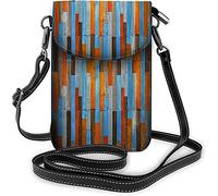 Skull Roses Borsa piccola per cellulare Bloom Flower Horror Bone Borsa a tracolla Rock-N-Roll per portafogli da donna Nero Bianco