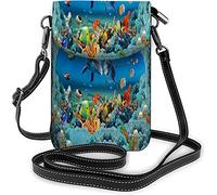 Skull Roses Borsa piccola per cellulare Bloom Flower Horror Bone Borsa a tracolla Rock-N-Roll per portafogli da donna Nero Bianco