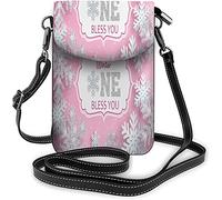 Skull Roses Borsa piccola per cellulare Bloom Flower Horror Bone Borsa a tracolla Rock-N-Roll per portafogli da donna Nero Bianco