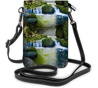 Skull Roses Borsa piccola per cellulare Bloom Flower Horror Bone Borsa a tracolla Rock-N-Roll per portafogli da donna Nero Bianco