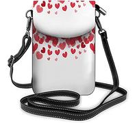 Skull Roses Borsa piccola per cellulare Bloom Flower Horror Bone Borsa a tracolla Rock-N-Roll per portafogli da donna Nero Bianco