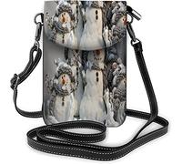 Skull Roses Borsa piccola per cellulare Bloom Flower Horror Bone Borsa a tracolla Rock-N-Roll per portafogli da donna Nero Bianco