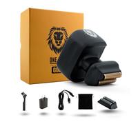 Skull Shaver One Lion PRO Rasoio per il Viso per Uomo - Rasoio Elettrico con Doppia Lamina Scalata, Oro
