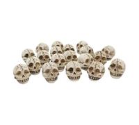 Skull Statue, Resin Sculptures, 0.71x0.71in Portable Prank Toy Set, Realistic Decorative Design, Lightweight Material for Miniature Landscaping, Plant Pots, Bookshelf, Easter, Home Decor