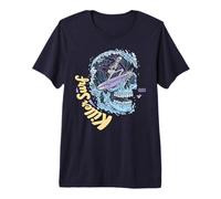 Skull Surf Killer Surf Skeleton Surfing Maglietta Premium