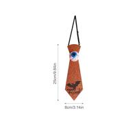 Skull Tie, Light-Up Halloween Bowtie, Eyeball Costume Neckwear, Bat Pattern Collar Accessory, Spooky Dress-Up Gear for Men Youth Cosplay Stage Show Exhibition Party, 9.84 x 7.09 x 0.2 inches