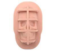 Skull Tray Mold, flessibile in silicone freezer stampo per whiskey cocktail Juice Drinks, Food Grade Skull Shape Mold for Party Beverages Chocolate Candy and Halloween Bar Use