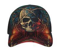 Skull Wiccan Mystic Witchcraft Altar Vintage Unisex Cappellino da Baseball Moda Berretto da Baseball Classic Snapback cap per All'Aperto Tennis Ciclismo