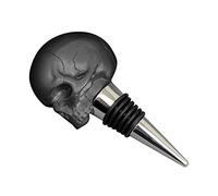 Skull Wine stopper - Tappo per bottiglia decorativa a mantenere il vino e altre bevande fresche nero