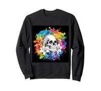 Skull with gigli per goti ed emos Felpa