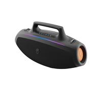Skullcandy Barrel Cassa Boombox Wireless Bluetooth Portatile, Impermeabilità IPX5, 12 Ore di Autonomia, Stereo True Wireless con Luci LED e Maniglia di Trasporto - Black