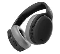 Skullcandy Crusher ANC 2 - Cuffie wireless Bluetooth over-ear, bassi multisensoriali, cancellazione attiva del rumore, batteria 60 ore, microfono per iPhone e Android, colore: nero e grigio