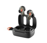 Skullcandy DIME 3 Auricolari Bluetooth Wireless Isolamento Suono Fino a 20 ore di Batteria Microfono per iPhone Android Facile da trasportare con Cavo Integrato - Realtree APX Nero/Arancione