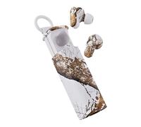 Skullcandy Dime Evo Wireless Earbuds, Bluetooth Headphones, Noise Isolating Fit, Up to 36 Hours Battery, Microphone for iPhone Android, Easy Carry with Clip-Anywhere Case - Realtree Edge White