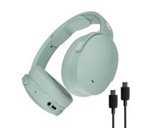 Skullcandy Hesh ANC Over-Ear Noise Cancelling Wireless Headphones, 22 Hr Battery with Extra Charging Cable, Microphone, Works with iPhone Android and Bluetooth Devices - Preppy Summer