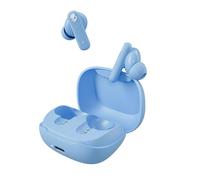 Skullcandy Smokin' Buds Cuffie wireless, auricolari Bluetooth, regolazione con isolamento acustico, fino a 20 ore di autonomia, resistenza all'acqua e al sudore IPX4 - blu chiaro