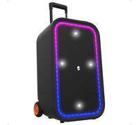 Skullcandy Stomp - Altoparlante Bluetooth XXL, impermeabile IPX5, altoparlante portatile, senza fili, 2 modalità LED, batteria da 12 ore, multi-link, microfono incluso, ruote resistenti e maniglia