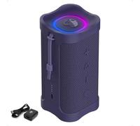 Skullcandy Terrain 2 Altoparlante Bluetooth wireless, IPX7, resistente all'acqua, batteria 14H, Multi-Link, luce LED, leggero e portatile (viola scuro)
