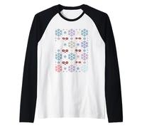 Skullflake Stagione Neve Kawaii Punk Maglia con Maniche Raglan