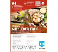 SKULLPAPER® Pellicola adesiva trasparente da incollare e personalizzare, per stampanti laser (A4-10 fogli)