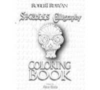 Skulls Calligraphy Coloring Book