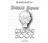 Skulls Calligraphy Coloring Book
