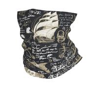 Skulls Crossbones Pirate Flag Abstract Black 26X30Cm Elastico Ghetta Multiuso Bandana per Yoga Ciclismo Donna