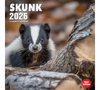 Skunk 2026 Calendar: Cute and quirky creatures with unexpected charm