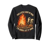 Skunk Campfire arrostendo Questo Meme Little Light of Mine Felpa
