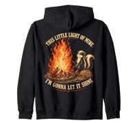 Skunk Campfire arrostendo Questo Meme Little Light of Mine Felpa con Cappuccio