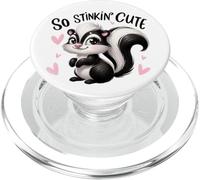 Skunk Carino Puzzolente Cutest Cute Forest Animal Sweet Skunk Hearts PopSockets PopGrip per MagSafe
