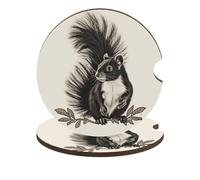 Skunk - Set di 2 sottobicchieri universali antiscivolo per auto, 6,6 cm, accessori per interni dell'auto, unisex