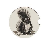 Skunk - Sottobicchieri per auto, 6,6 cm, 1 pezzo, antiscivolo, universali, per portabicchieri dell'auto, set di accessori per interni dell'auto, unisex