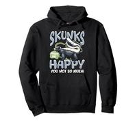 Skunks Make Me Happy You Not So Much, divertente citazione animale Felpa con Cappuccio
