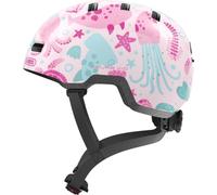 SKURB Kid Rose sea M | Casco sportivo da bicicletta per bambini con spazio per una treccia e diversi design, per ragazze e ragazzi