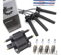 Skv Bobina Accensione + Cavo 4x Bosch Candele per Mini R52 R50 R53 R57 1.6