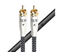 SKW Cavo coassiale digitale RCA di alta qualità, cavo coassiale da RCA a RCA S/PDIF in rame e argento per CD, diffusori, ricevitori AV, amplificatori, subwoofer - 1.5M