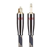 SKW Cavo Mini TOSLINK, cavo ottico audio digitale Toslink a Mini Toslink (S/PDIF), trasmette segnali audio digitali a TV/Amplificatore/Apparecchio HiFi (1M, nero)