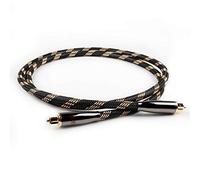 SKW Cavo Ottico Audio Digitale Toslink, Cavo Optical Toslink Platinum Fibra Maschio Maschio Cavi 24K Oro-Placcati per Sound Bar, Samsung TV, Home Theater, PS3, PS4, Xbox(S/PDIF) (1M, nero)