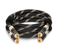 SKW, Cavo RCA da 2RCA maschio a 2RCA maschio per audiofili, per sistemi HiFi, con cavo di interconnessione con diametro di 8 mm, lunghezza di 3 m
