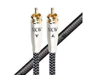 SKW High-end Cavo Cinch RCA coassiale digitale, conduttore interno in rame/argento cavo audio RCA S/PDIF cavo coassiale per subwoofer, CD, altoparlante, ricevitore AV, amplificatore - 1,5 m