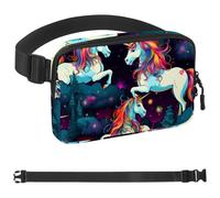 Sky Aesthetics - Marsupio unisex con unicorno colorato, 231, alla moda, alla moda, per jogging, escursionismo, donna, uomo, multicolore, 4 x 23 x 15 cm, Multicolore, 1.5x9.0x5.9in/4x23x15cm